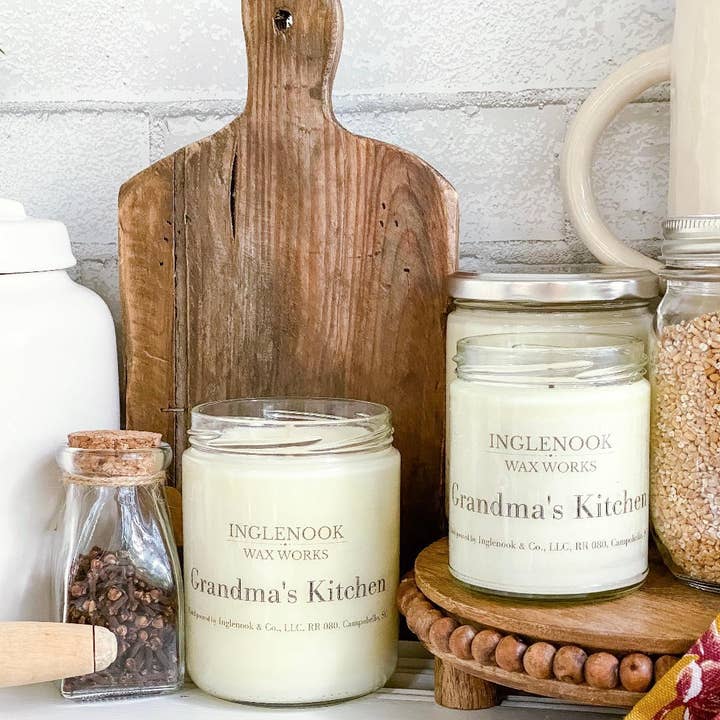Inglenook & Co. - Wholesale Jar/Filled Candle - Grandma's Kitchen Soy Wax Soy Candle Clean Appearance Bakery2