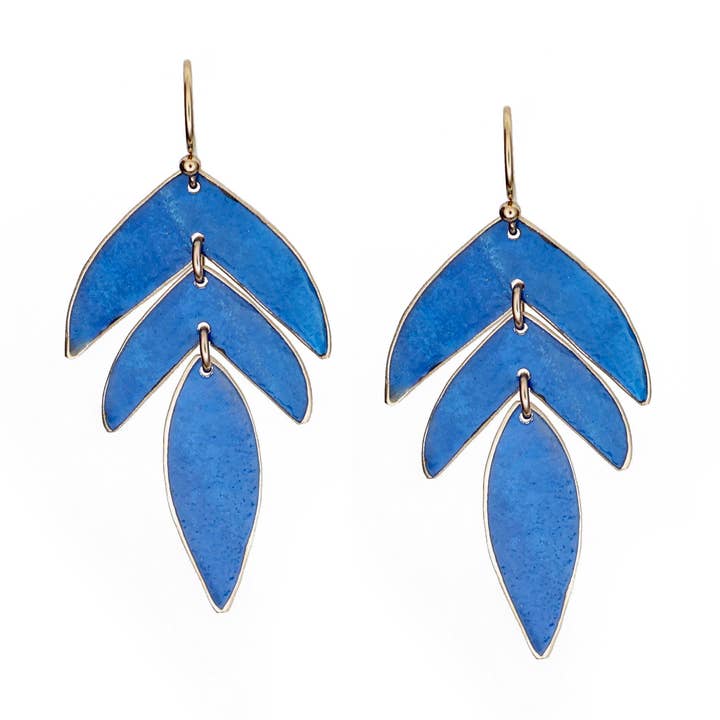 Carolyn Keys - Wholesale Dangle Earrings - Palmita Earring - Lapis Patina0