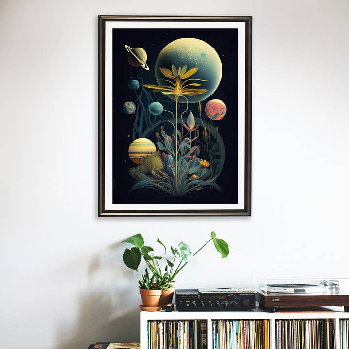 Dikhotomy - Wholesale Art Print - Arte impreso botánico espacial lejano2