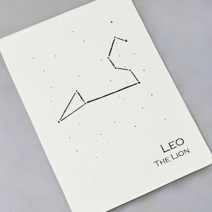 Leo Constellation Zodiac Art Print for wholesale by theBird+theBeard