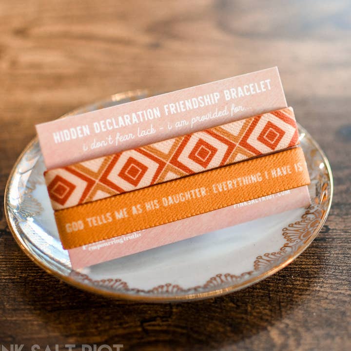 Elastic Friendship Bracelet - I Do Not Fear Lack for wholesale by Pink Salt Riot