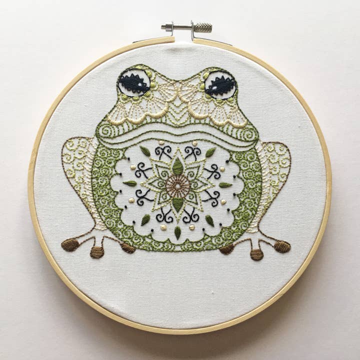 Cinnamon Stitching - Wholesale Embroidery/Cross Stitch Supplies - Frog Embroidery Kit3