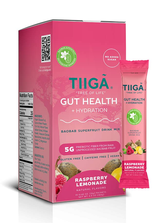 TIIGA Gut Health + Hydration | 15 Pack Boxes for wholesale by Tiiga