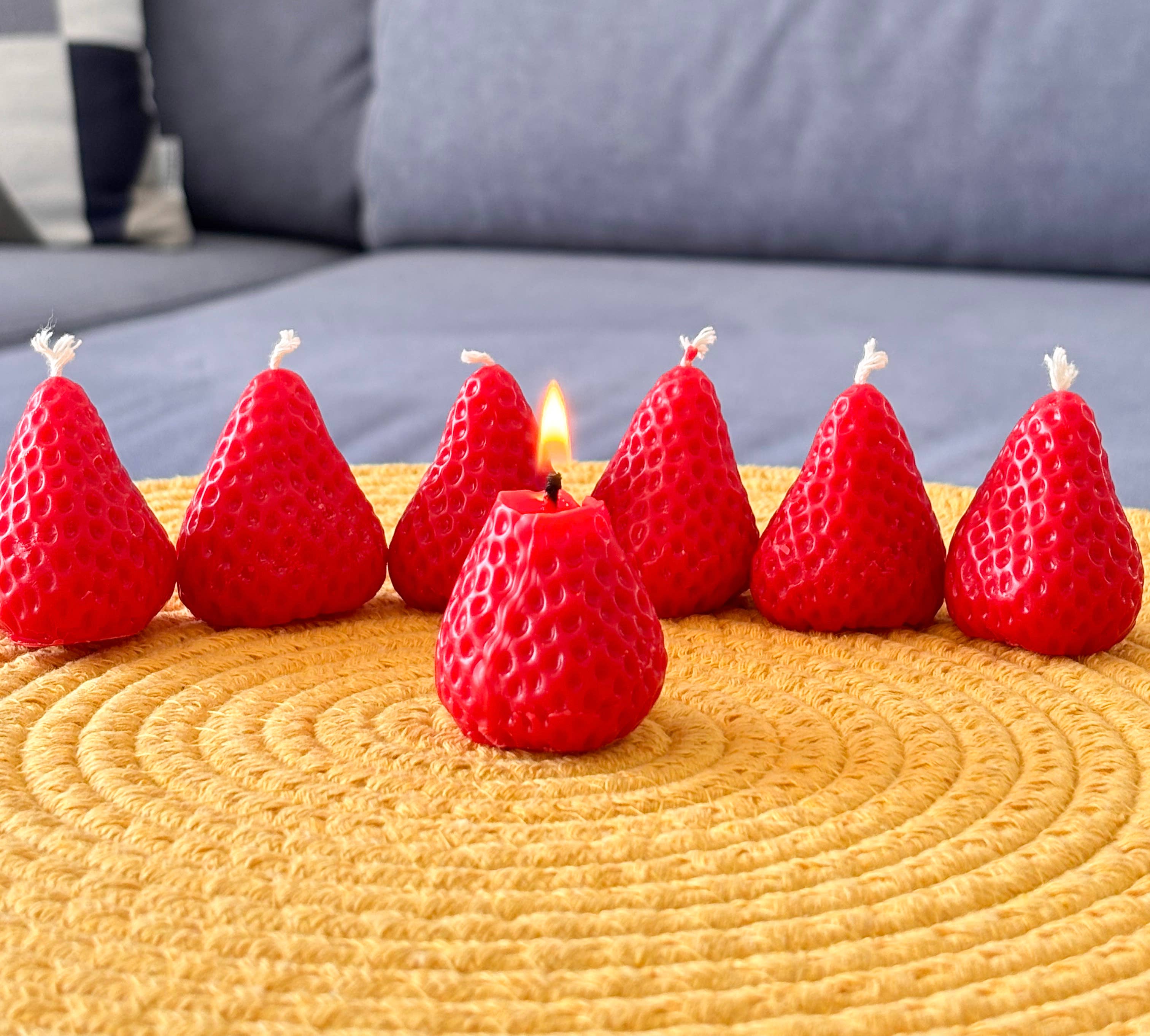 Beelight Candles - Wholesale Novelty Candle - Strawberry Candle  – Handmade Beeswax Candles4