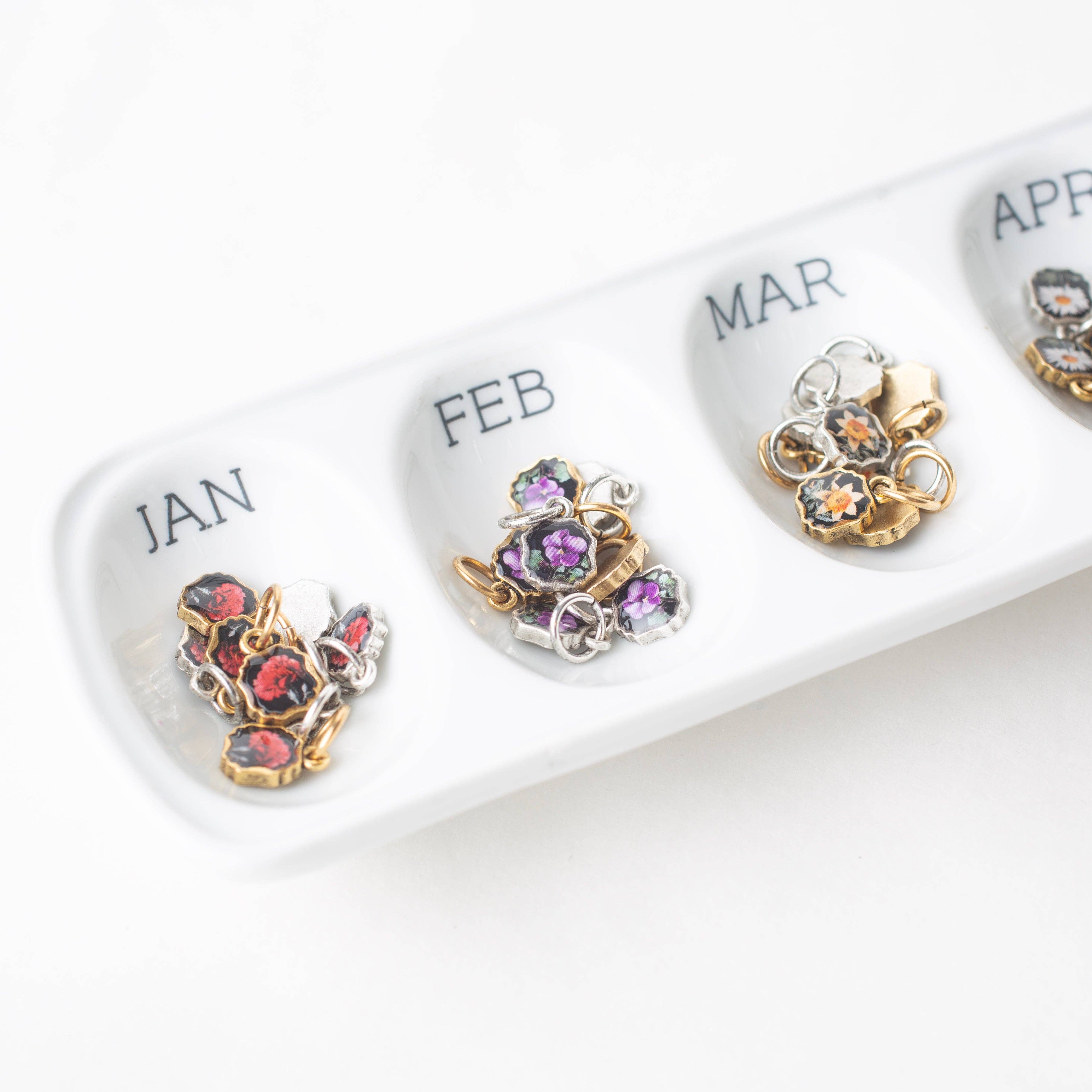 Bel Kai – Engroshandel Vedhæng/charm – Fødselsmånedens Blomst Forpakning1