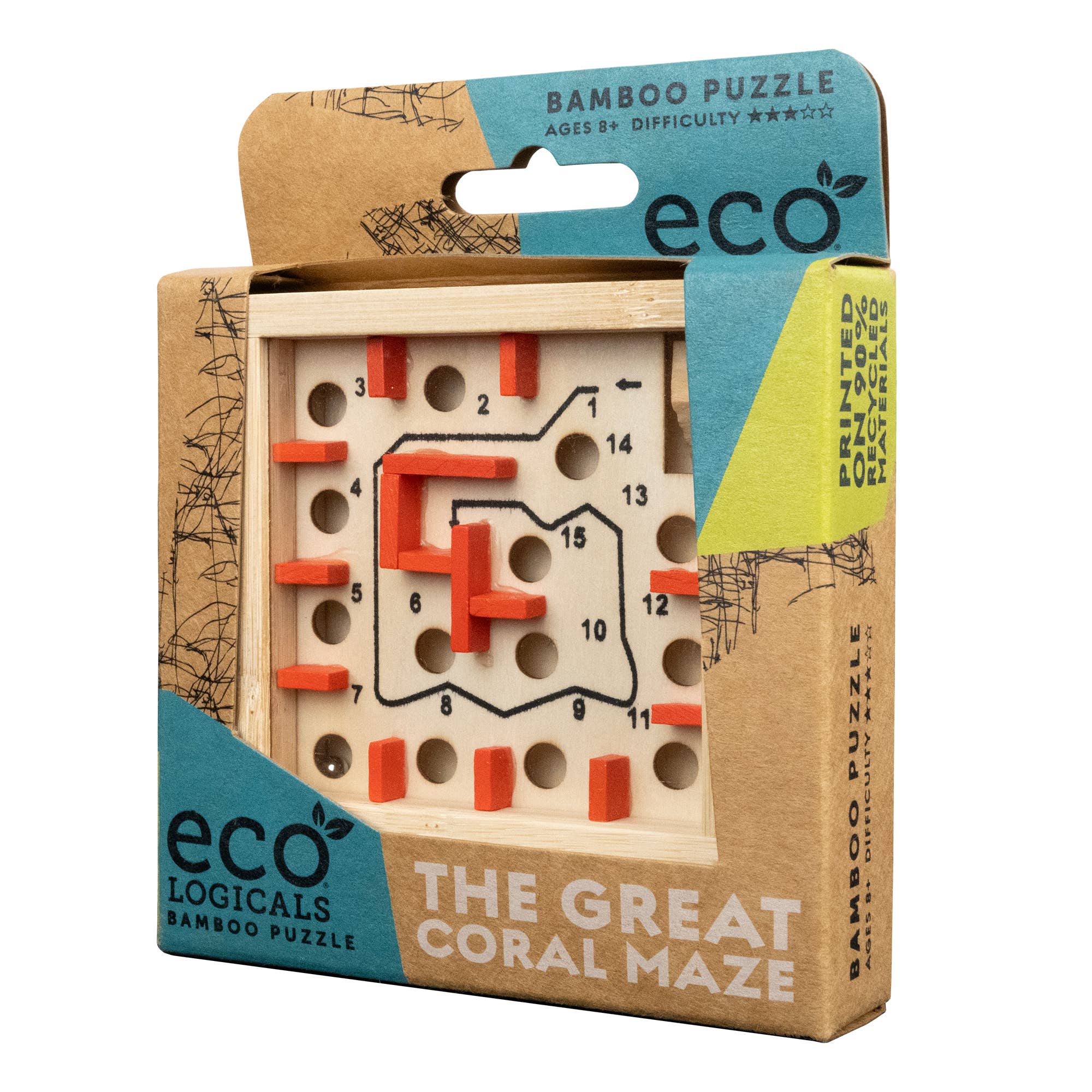Project Genius - Wholesale Puzzle - Kids - The Great Coral Maze -Ecologiclas Bamboo Maze2