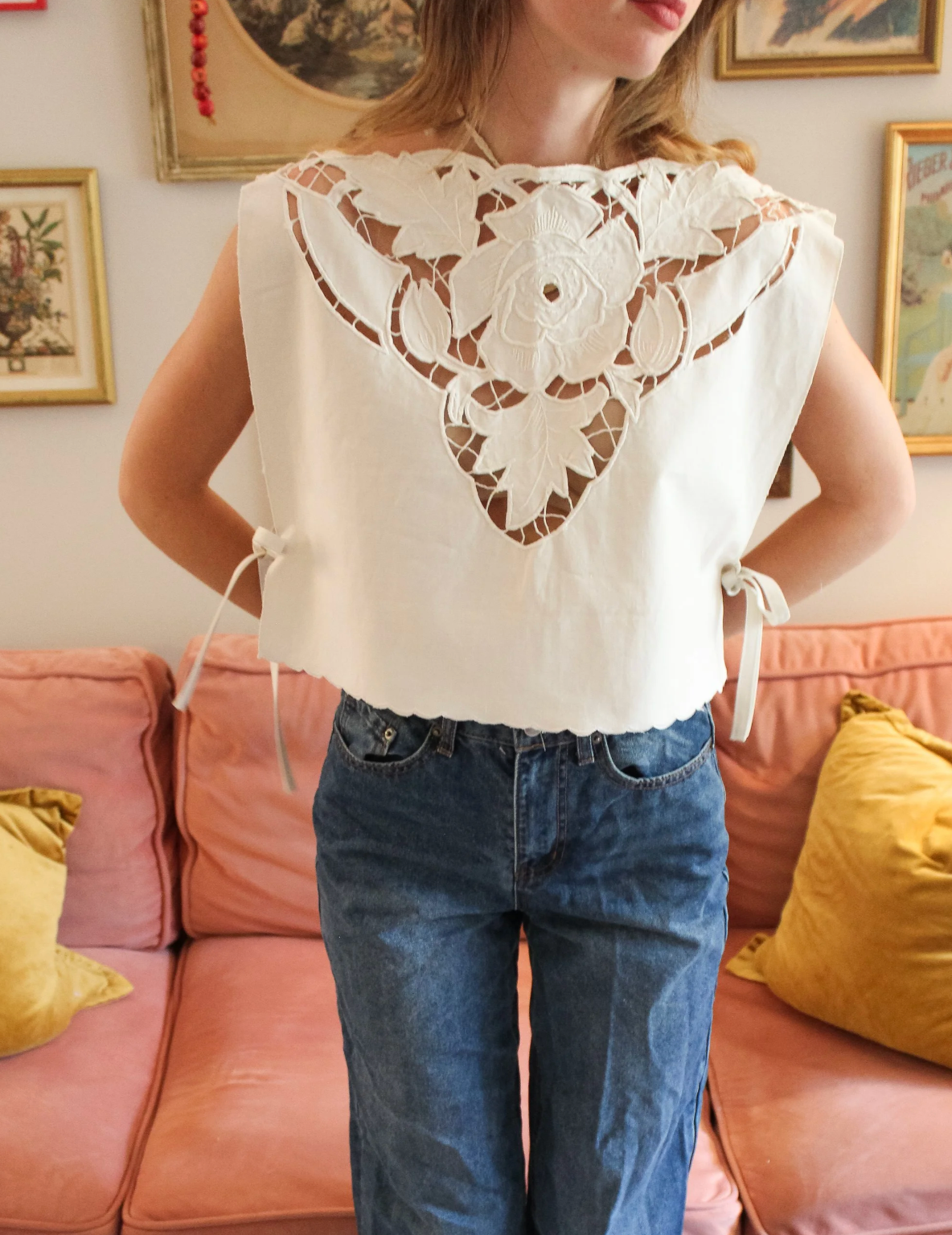 Soleil et Amis - Wholesale Blouse - Women's - the Florence top - Handmade Upcycled Tank top21