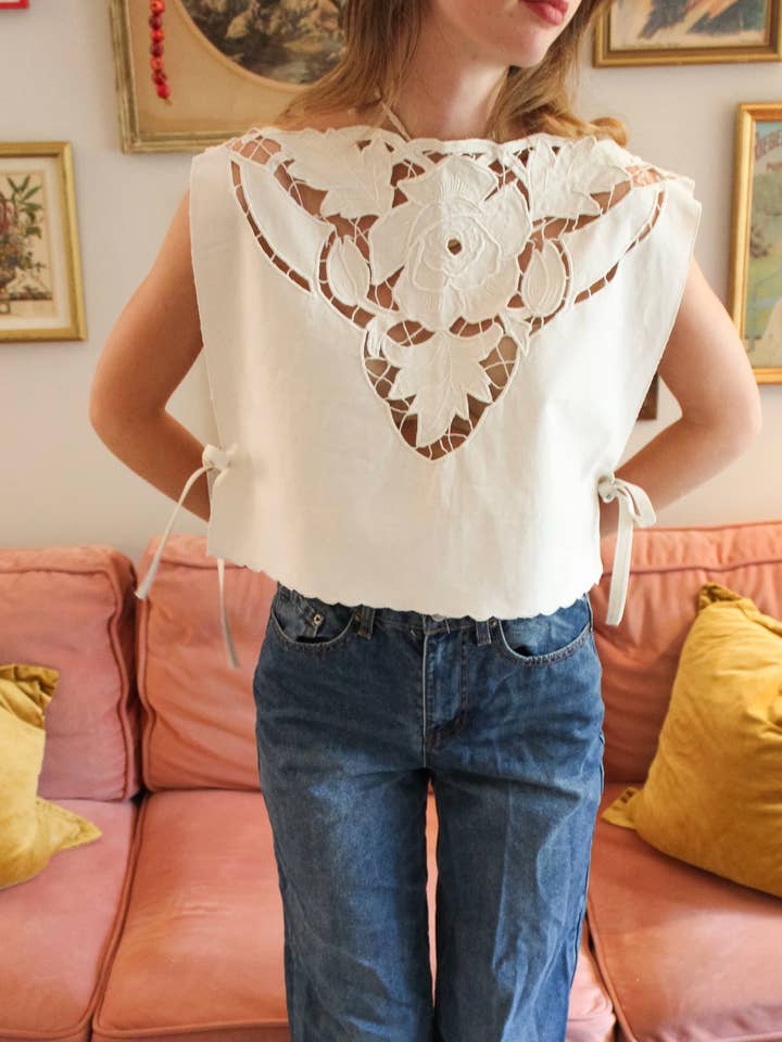 Soleil et Amis - Wholesale Blouse - Women's - the Florence top - Handmade Upcycled Tank top21