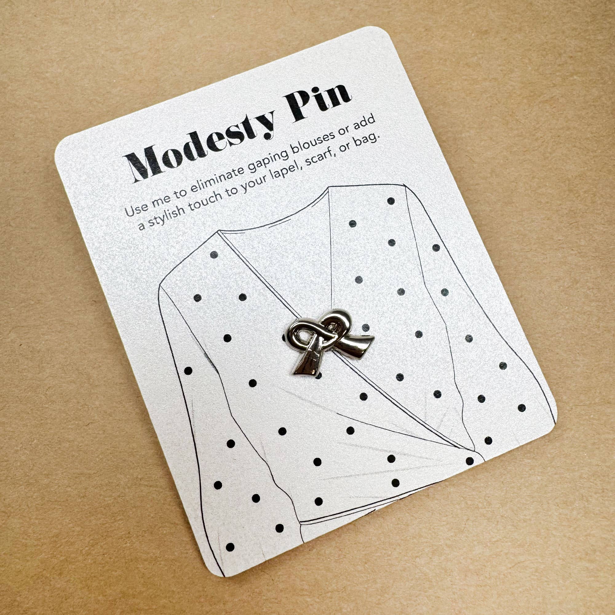 Lovethelinks Ltd – wholesale Brooch – Modesty Bow pin Brooch1