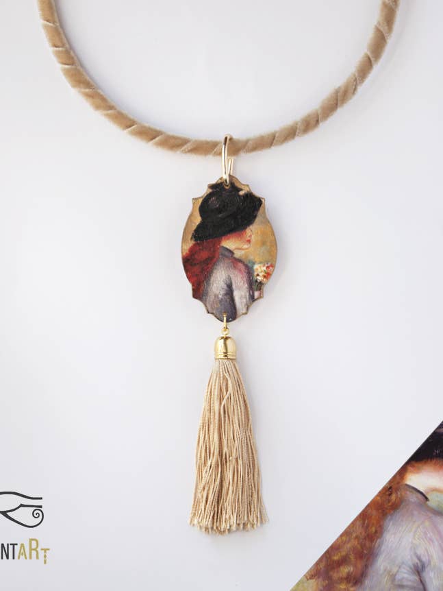 Collier "Jeune fille avec des tulipes" de Renoir pour la vente par Santart