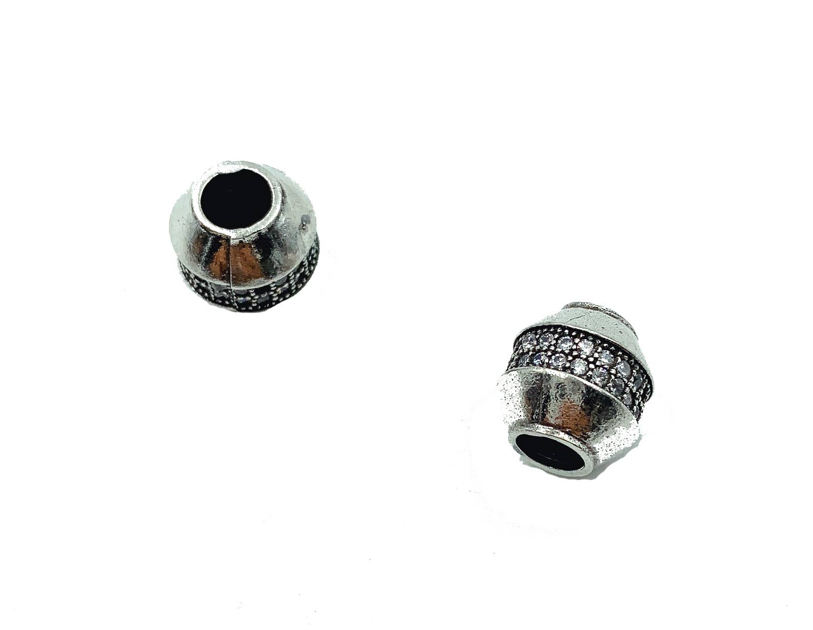 findings4uGem – wholesale Individual charm/pendant – Antique Silver Large Hole Beads for DIY Jewelry, BD0301