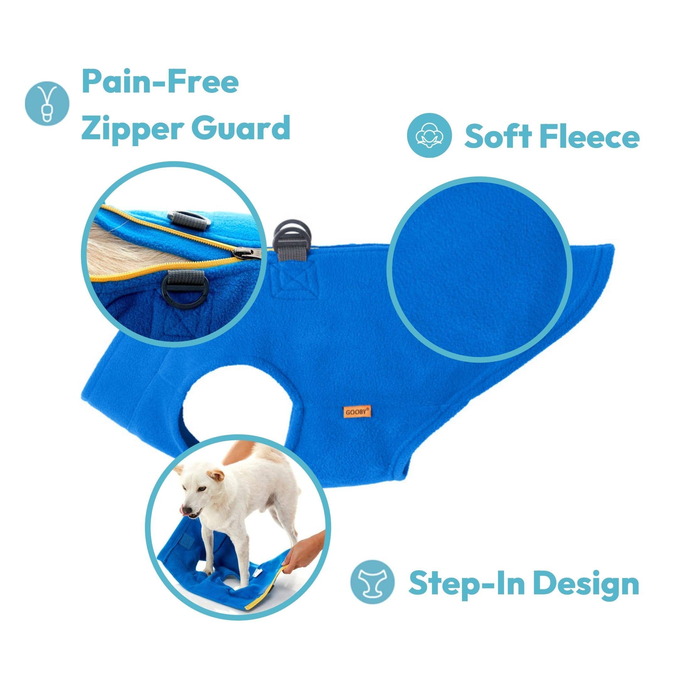 Gooby - Wholesale Pet Vest - Dog - #72116 Zip Up Fleece19
