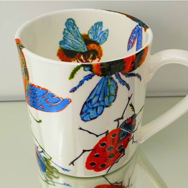 One Pint Mug 'Big Bug' for wholesale by Rob Turner THE ART OF TABLEWARE