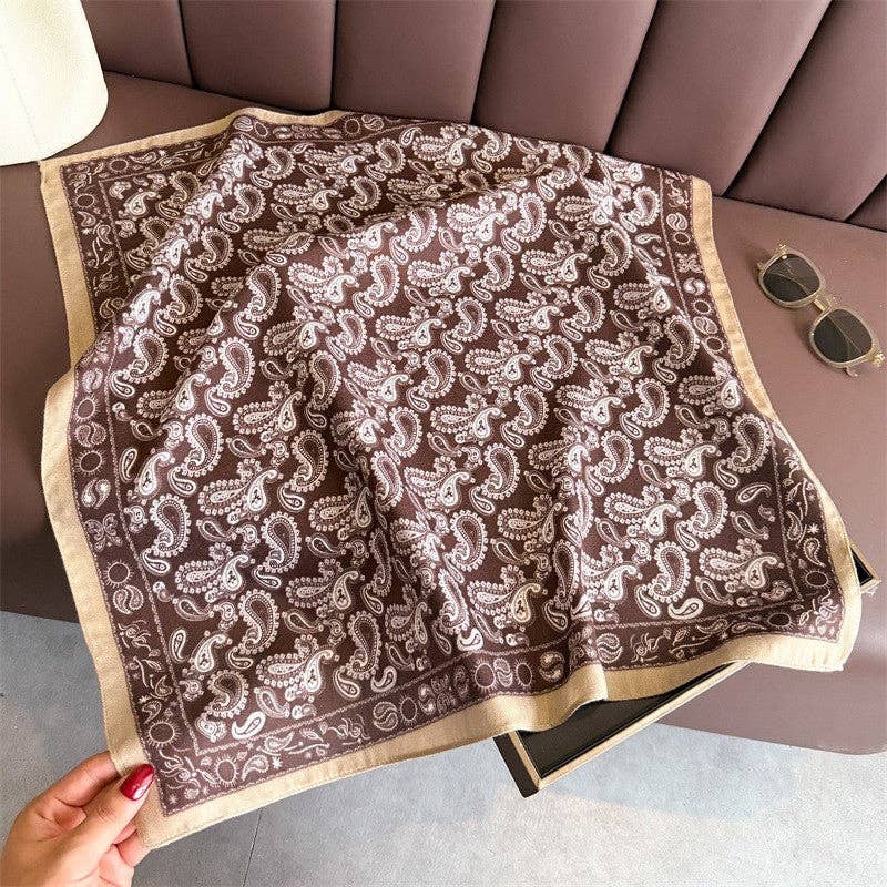 Sheer Trend - Vendita all'ingrosso Sciarpa - Donna - Foulard quadrato con stampa fashion0