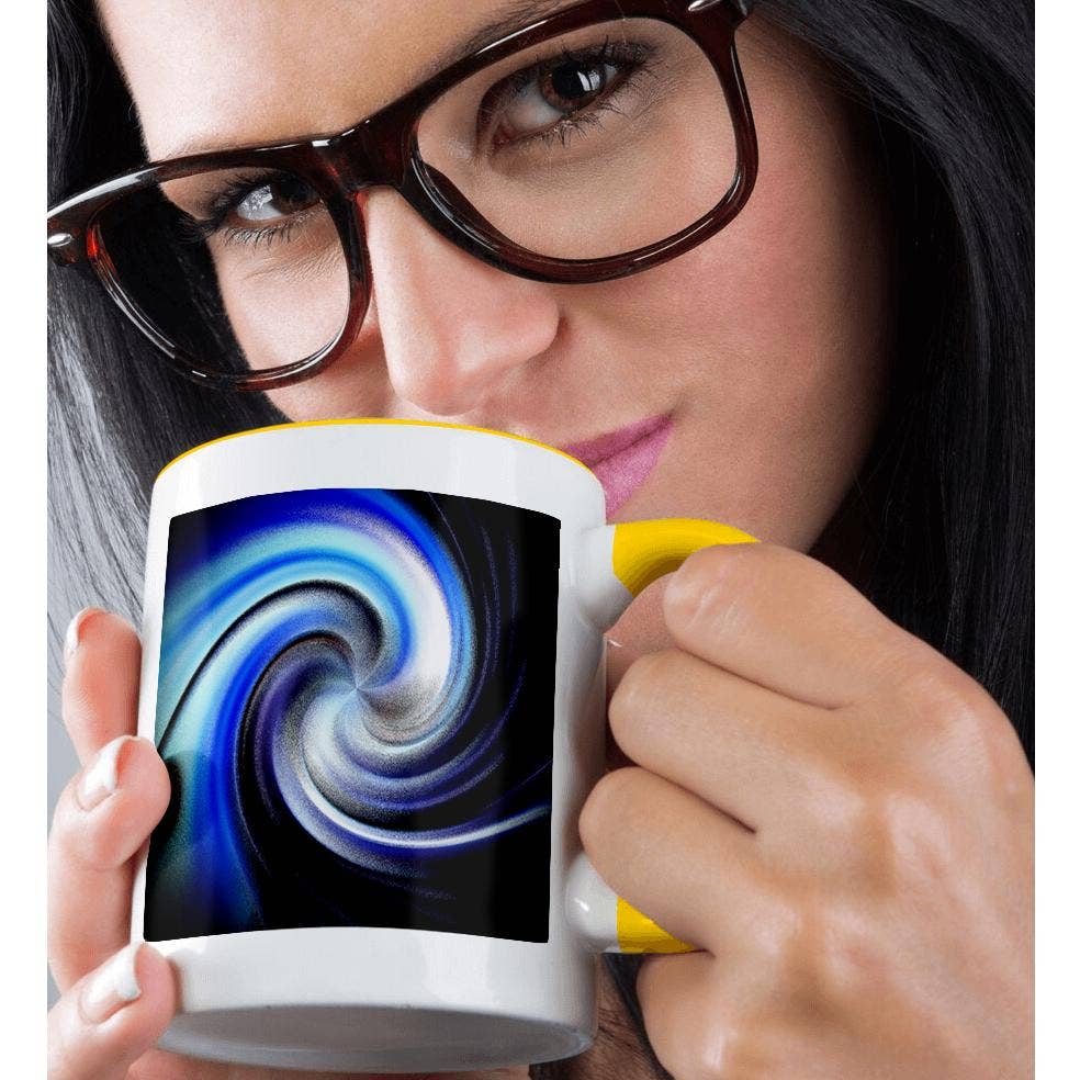 3dRose - Wholesale Coffee Mug - 3dRose, A bright blue tone swirl effect, Mug1