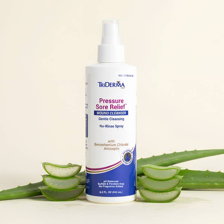 Pressure Sore Relief Wound Cleanser Antibacterial Spray for wholesale by TriDerma MD
