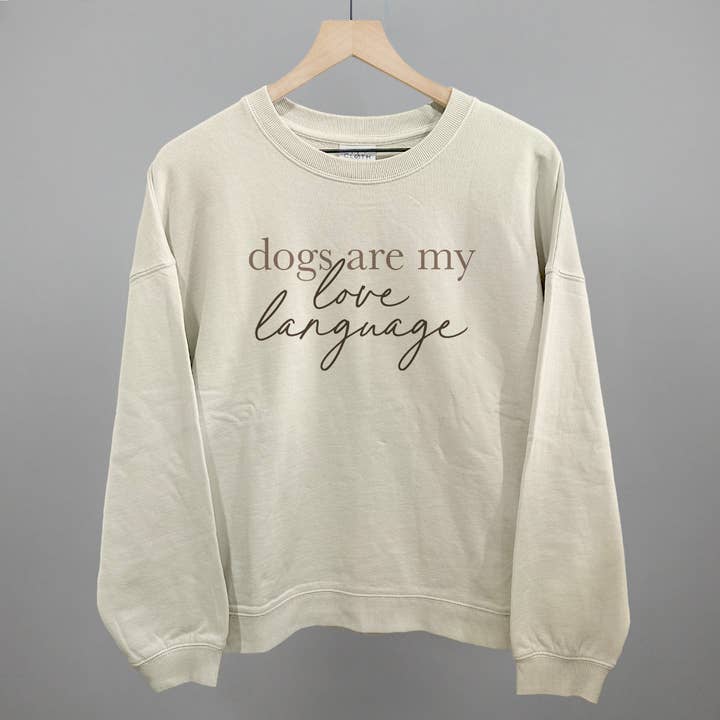 Ivy + Cloth - Wholesale Graphic Sweatshirt - Women's - Dogs Are My Love Language3