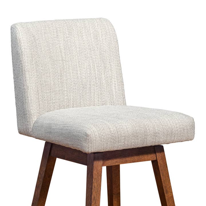 Armen Living - Wholesale Stool - Isabella Modern Upholstered Wood Swivel Barstool12