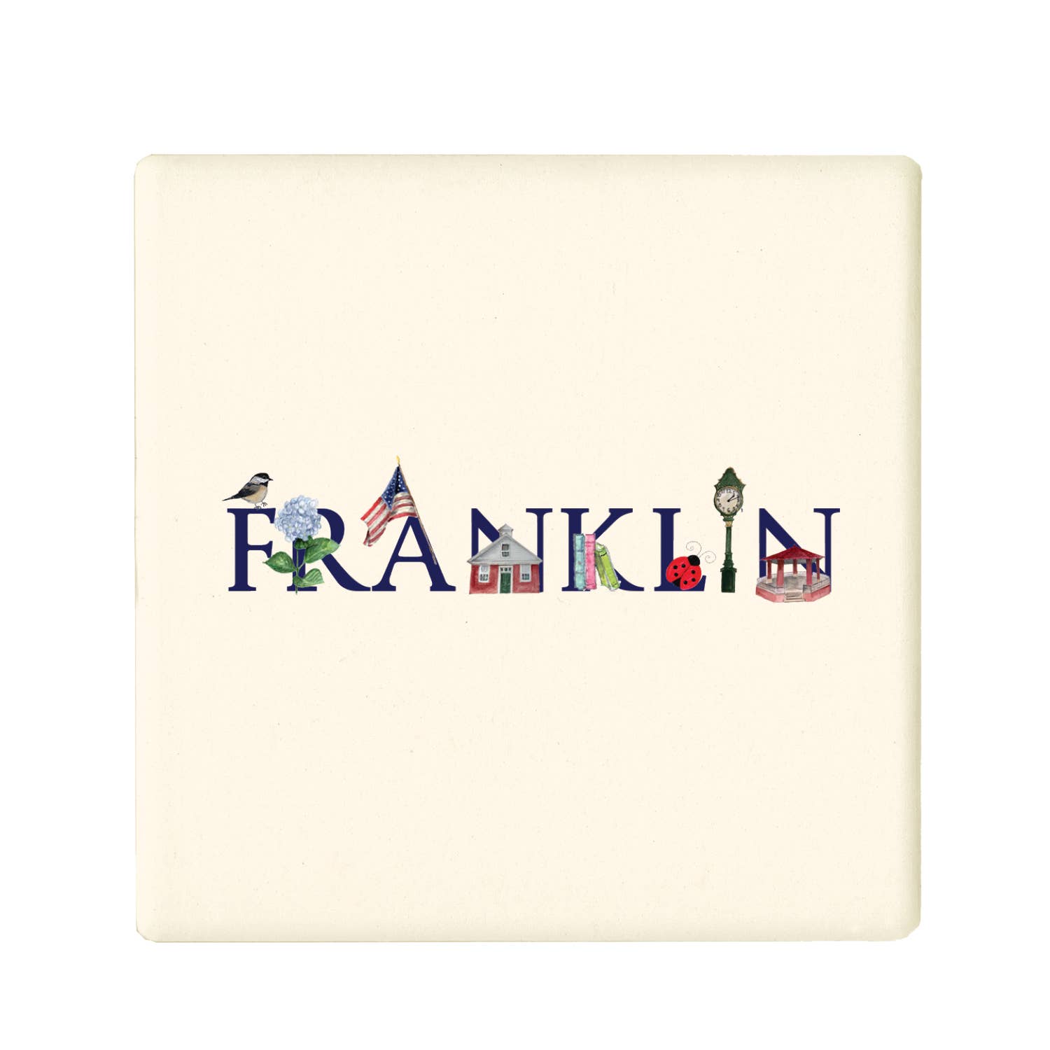 Tina Labadini Designs - Wholesale Coasters - franklin coaster