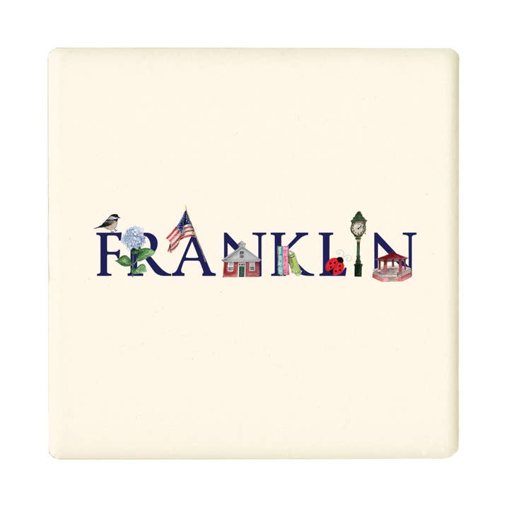 Tina Labadini Designs - Wholesale Coasters - franklin coaster0