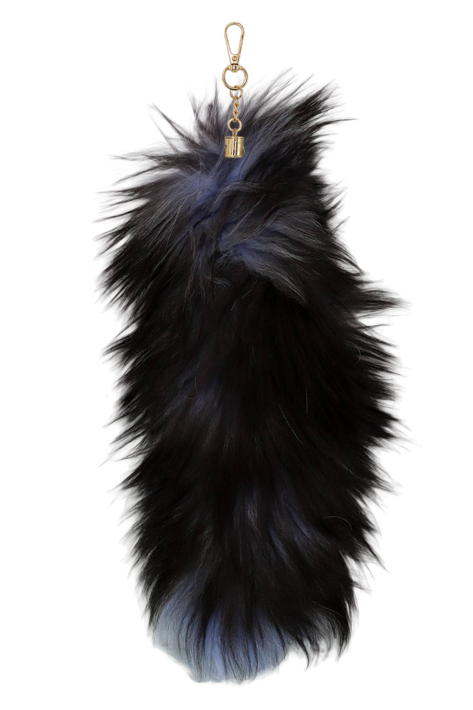 Cap Zone - Wholesale Keychain - Women's - Oversized Shaggy Fur Tail Key Ring - 18.5 Inch9