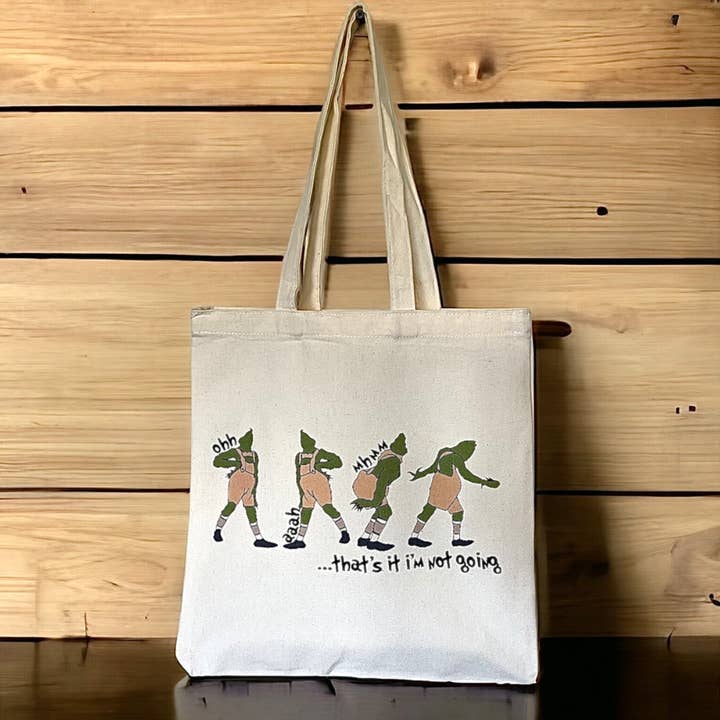 "That's It I'm Not Going" Canvas Tote – Grinch-Inspired for wholesale by Merry & Bright LLC