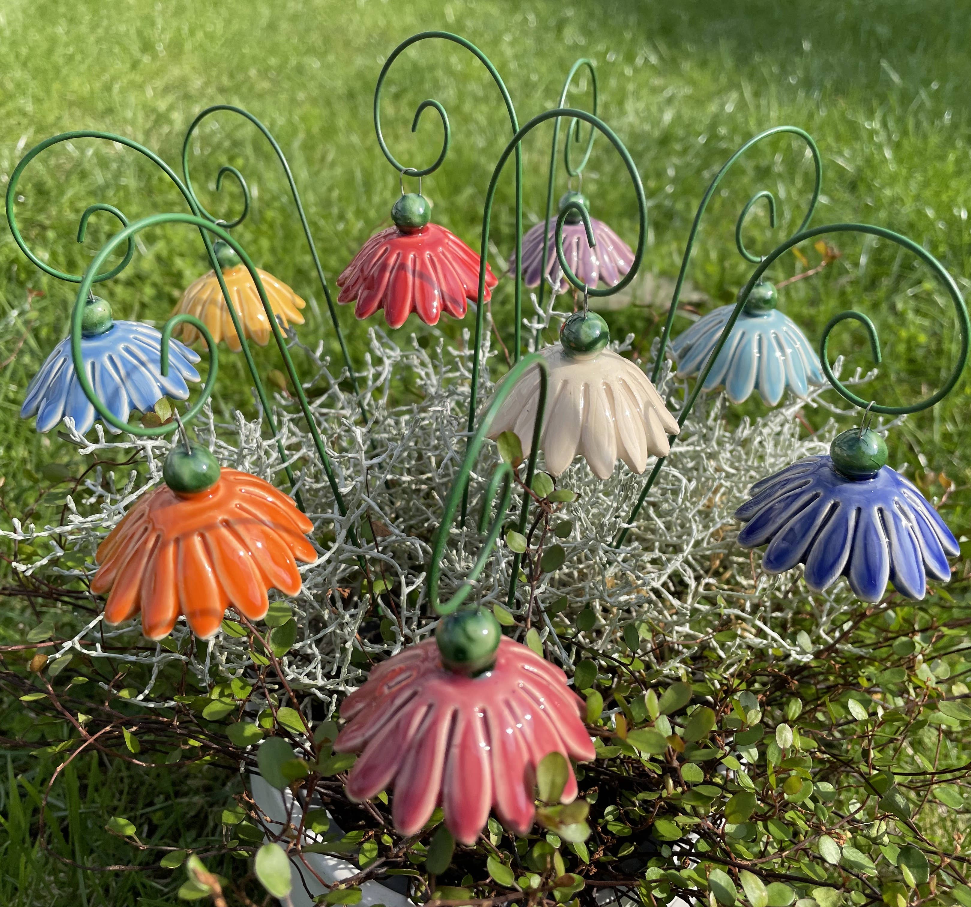 Pannonhem AB. - Wholesale Garden/Lawn Stake - Ceramic Flower Fairytale Flower, Plant stake2