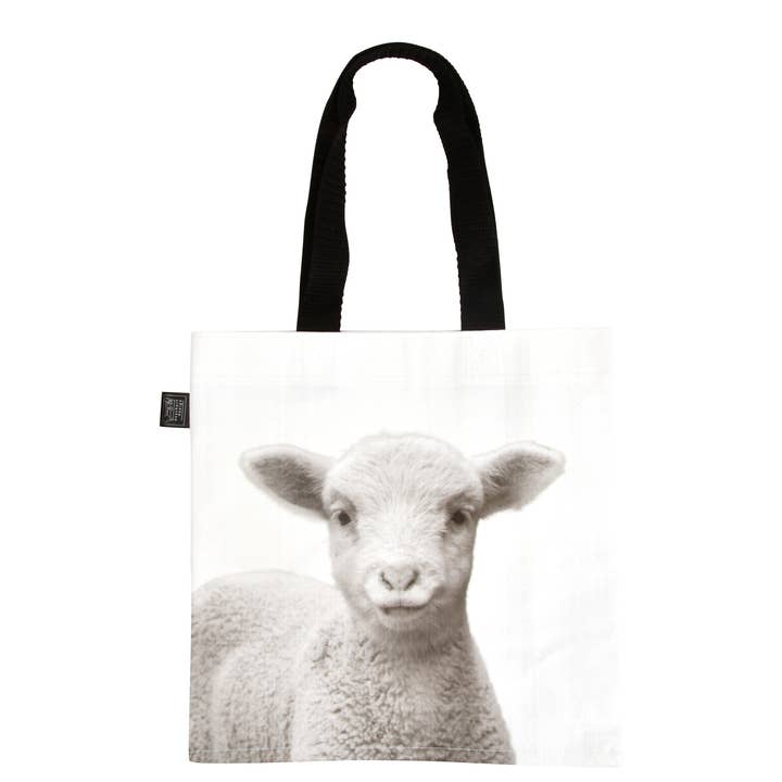 Esschert Design USA - Wholesale Grocery/Shopping Bag - Farm Animal Shopping Bag, Black/White, 4 Asst.4