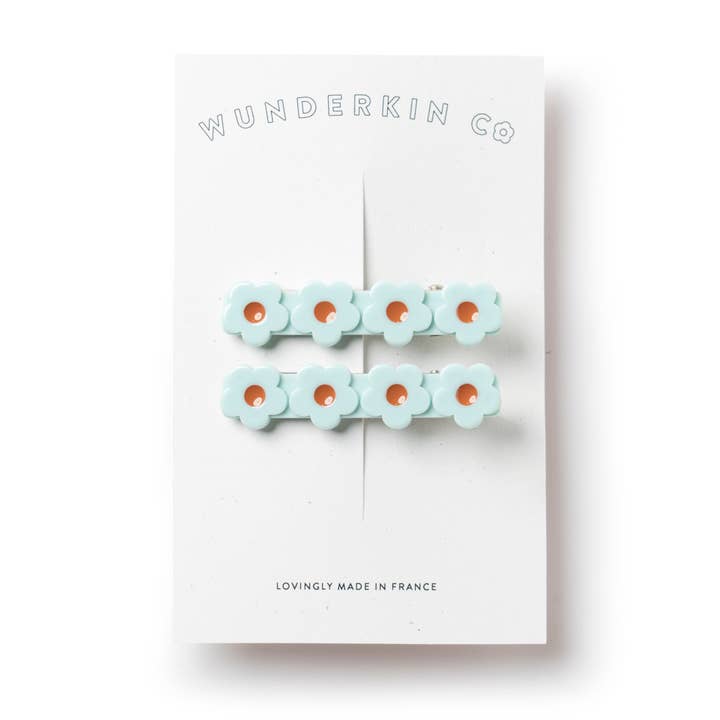 Clip Pack // Glacier Flower Pigtail Set // WS for wholesale by Wunderkin Co.