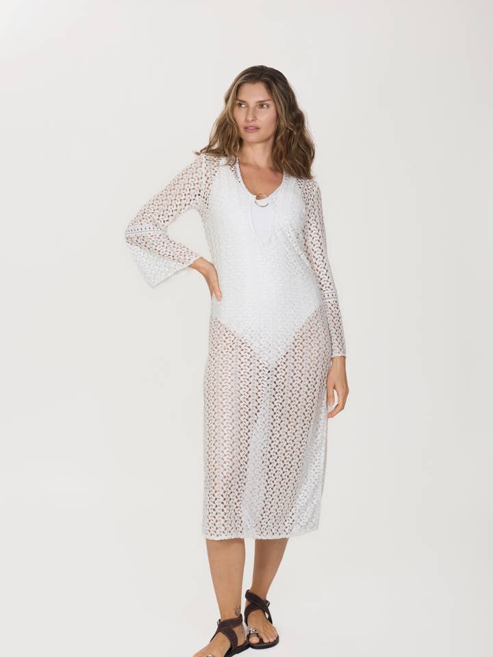 Moonflower Coverup for wholesale by Amita Naithani