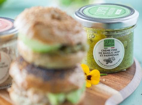 Superproducteur - Venta al por mayor Pesto - Crema fina de albahaca IGP y parmesano 85 g1