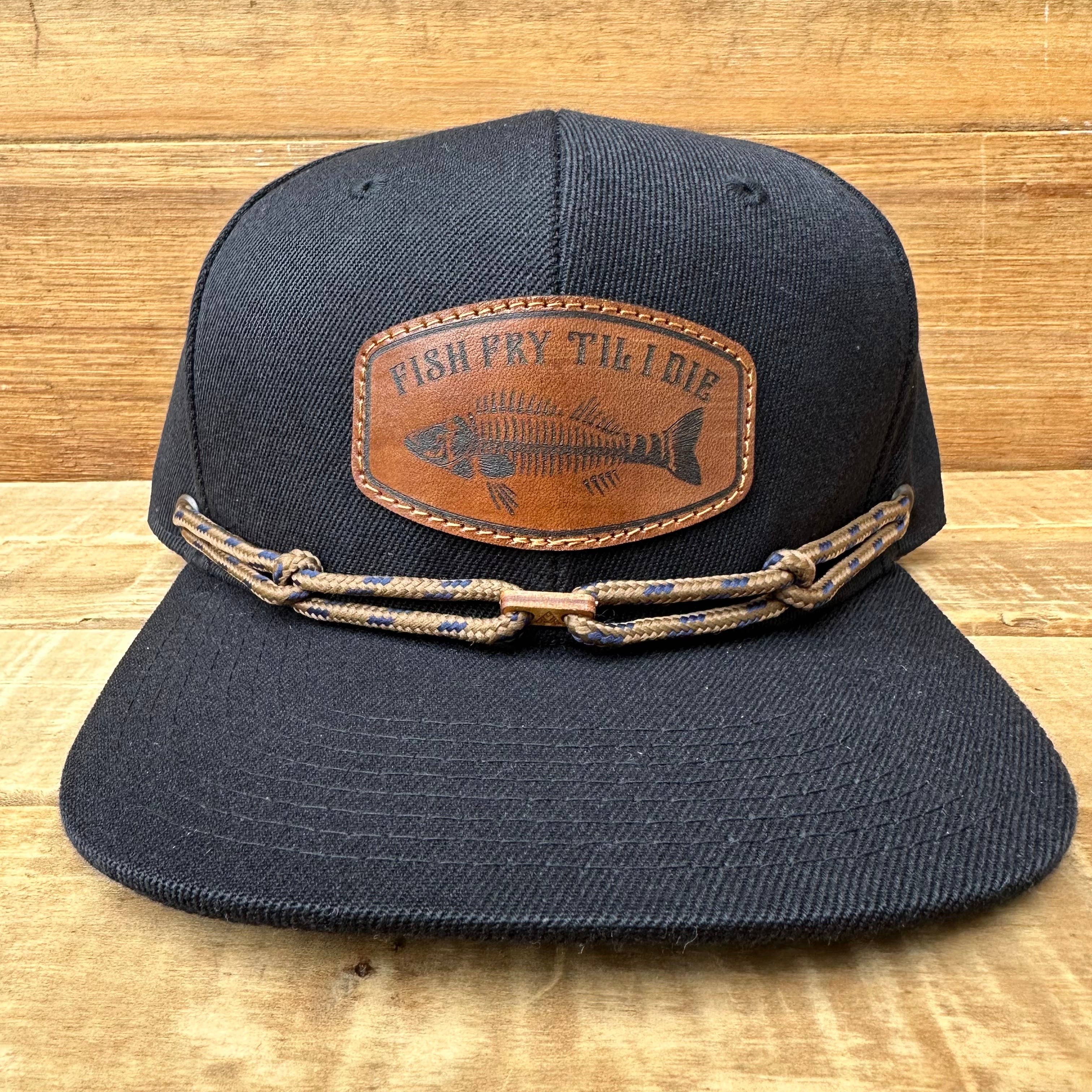 Midwest Apparel - Wholesale Flat Brim Cap - Unisex - Black Fish Fry Hat2