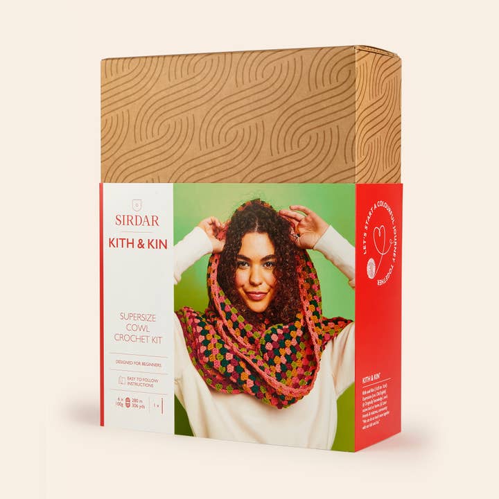 Oversize Cowl – Sirdar Kith & Kin – Crochet Kit for wholesale by The DMC Group