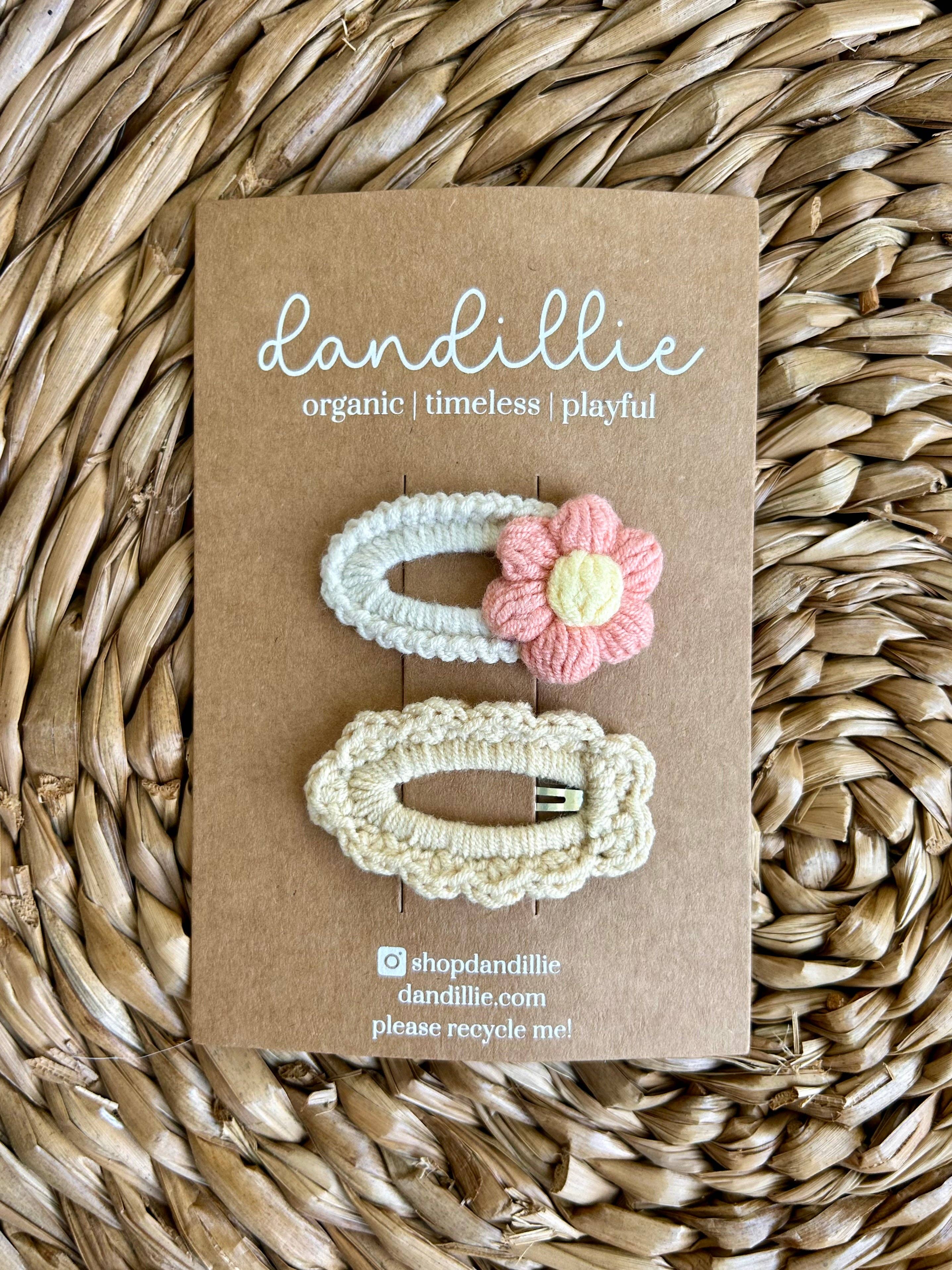 Dandillie - Wholesale Hair Clip - Kids - Crochet Hair Clips - Begonia