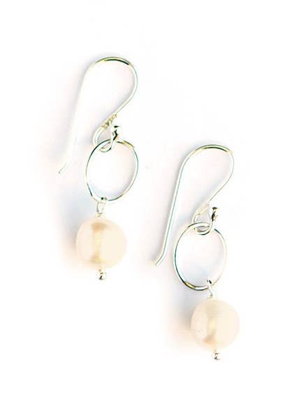 Camila Freshwater Pearl Sterling Earrings for wholesale by Fair Anita