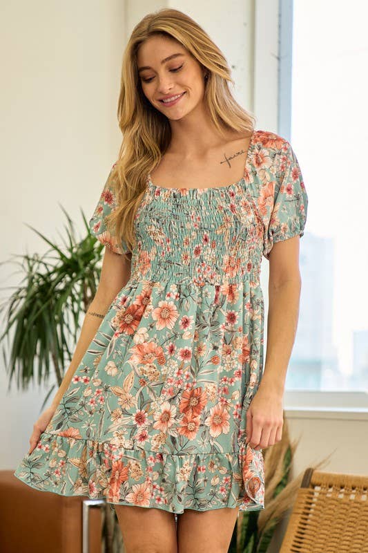 lovely melody - Wholesale Dress - Women's - LMD5363-TEA TIME PARTY FLORAL DRESS6