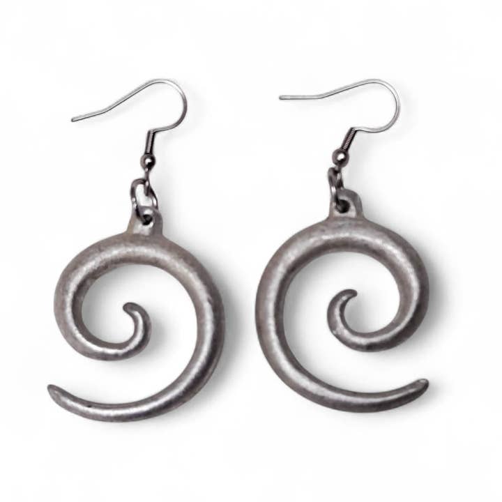 Brincos Espiral Éticos em Alumínio Reciclado – Joias Artesanais do Laos por atacado de No War Factory s.r.l.