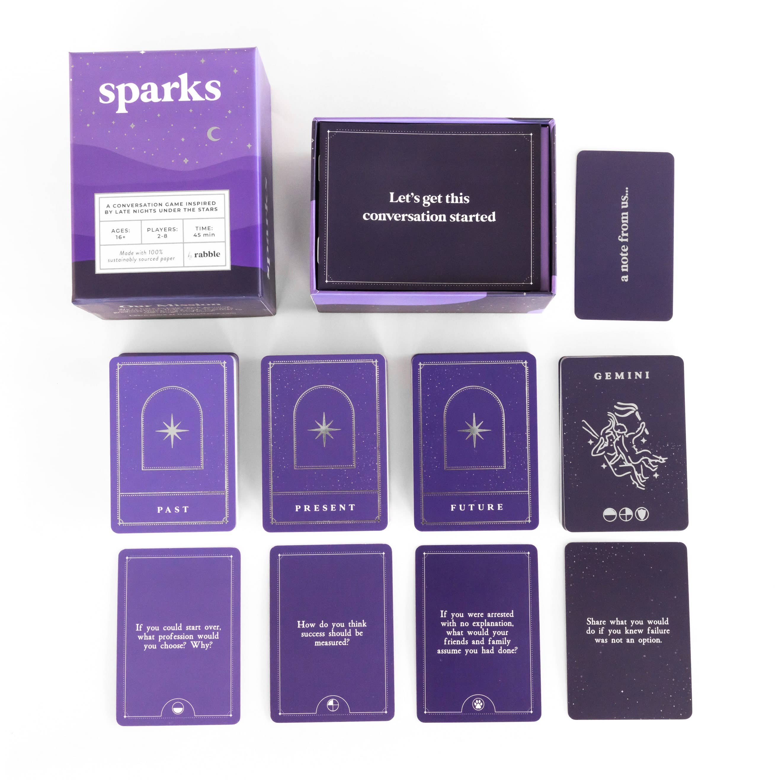 rabble - Venta al por mayor Juegos de cartas - Sparks - Juego de conversación inspirado en las estrellas2