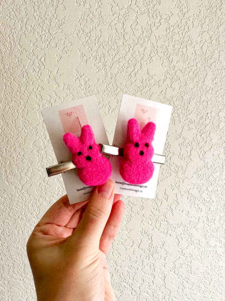 Peep Felt Shape Hair Clip for wholesale by Made With Magic