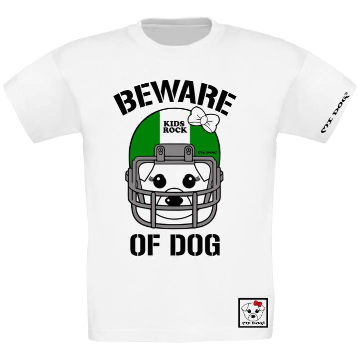 Casque de football américain pour fille, vert pour la vente par MI DOG