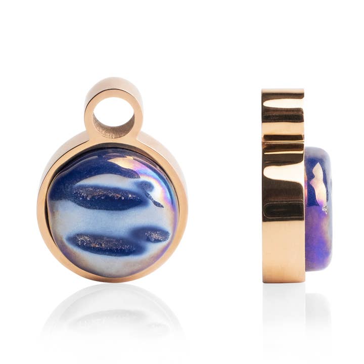 Creole pendant • rosé/midnight blue for wholesale by ALEXASCHA