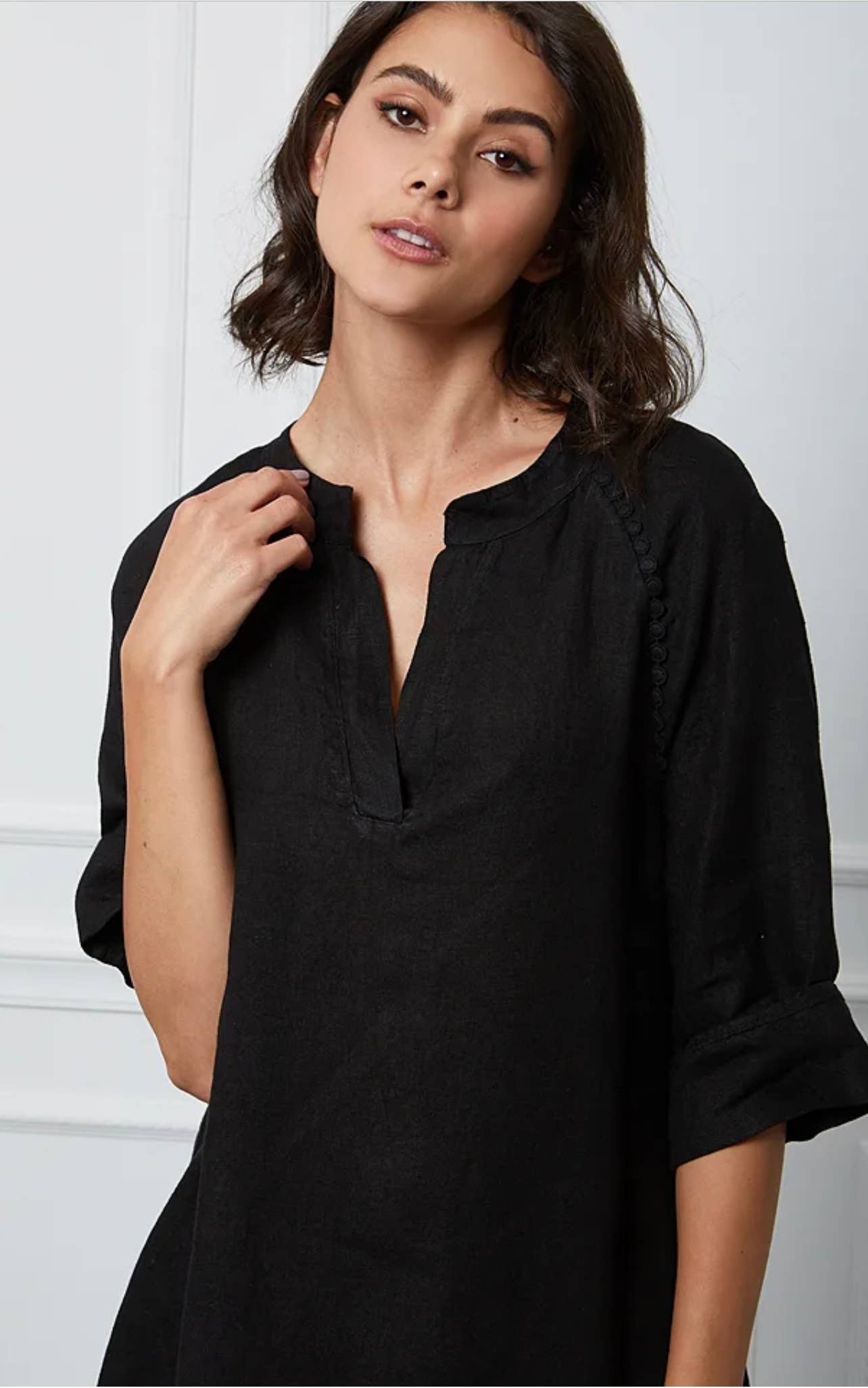 LÉA & LUC - Wholesale Dress - Women's - Long dress in 100% linen REF.71616