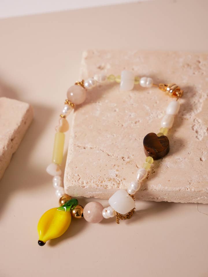 Beaded Bracelet "Summer Banana" for wholesale by the great blossom