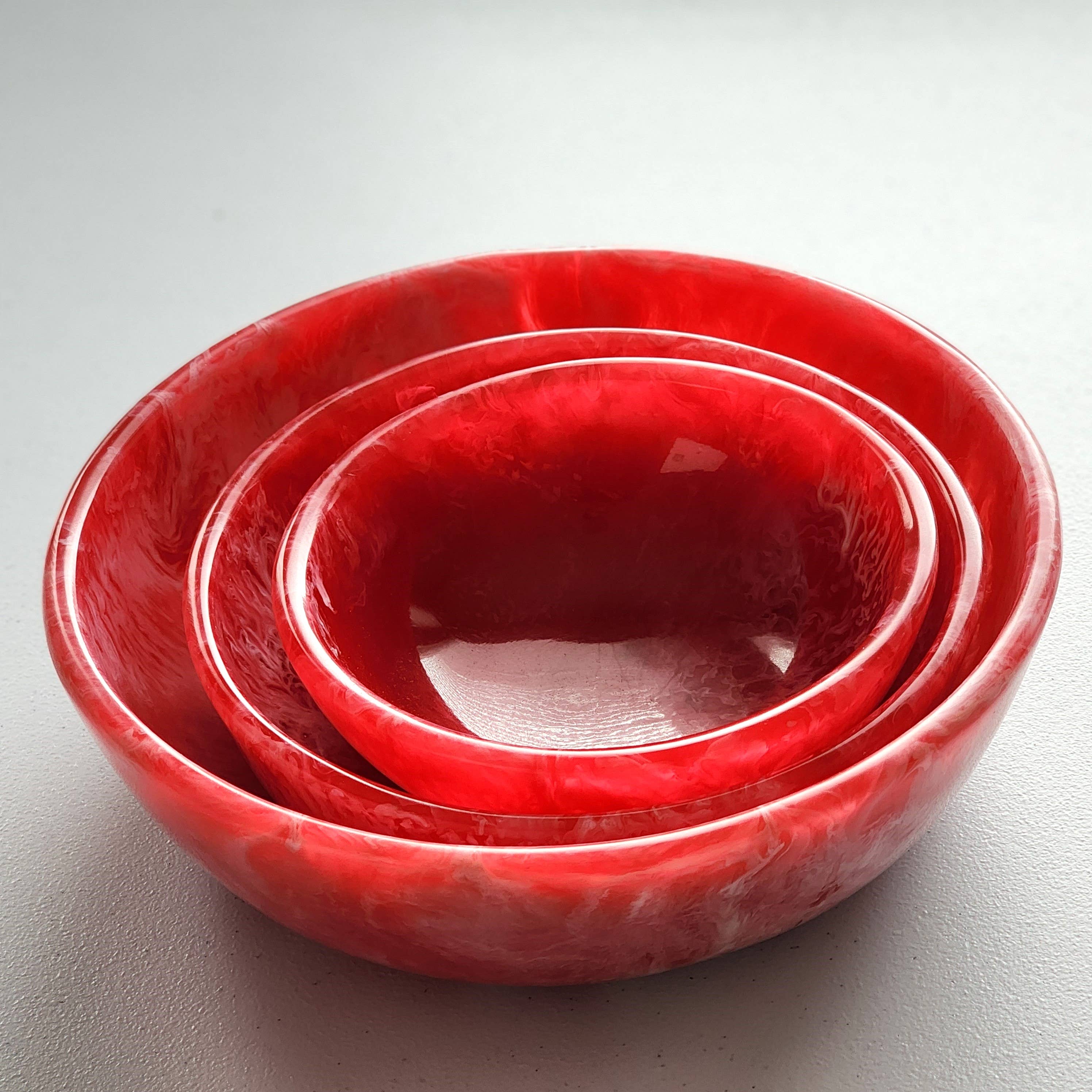 Gibb & Daan – wholesale Serveringsskål – Serveringsskålar - Set med 3 skålar - Handgjuten harts1