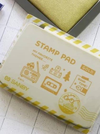 Eric × SANBY Tampone per Timbri Vol.2 Oro, Argento, Blu Navy Inchiostro Giapponese per la vendita all'ingrosso da parte di 「FUNJI」In Japan