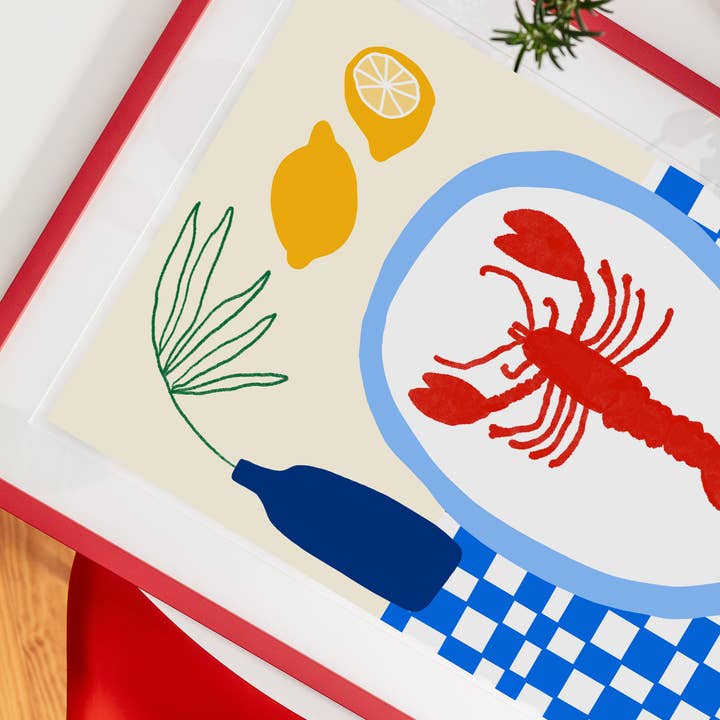 Teresa Rego - Wholesale Art Print - Lobster Lunch4