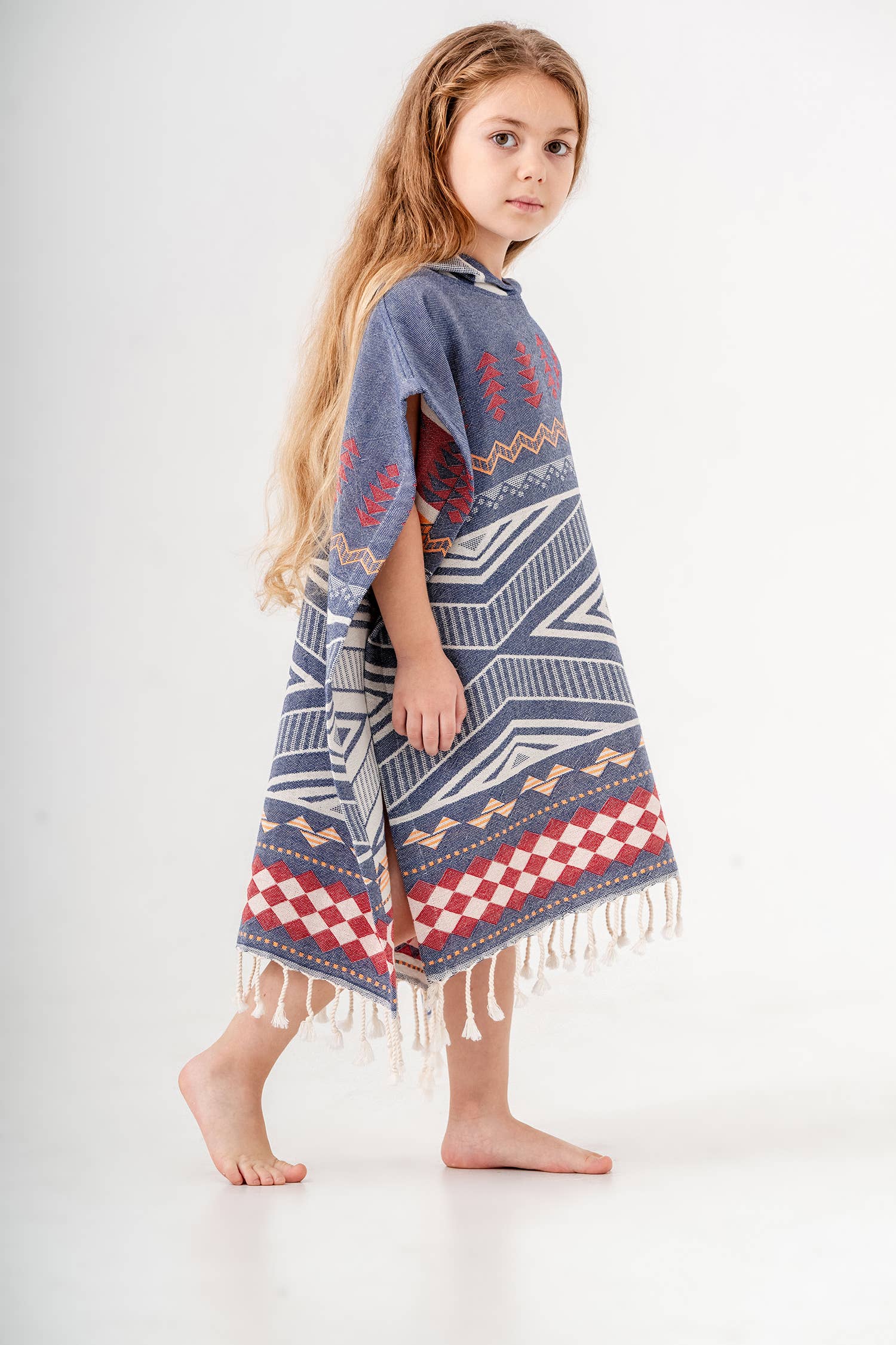 Kikoya - Vente Serviette poncho - Enfant et bébé - Poncho à capuche pour enfants, serviette de plage et de bain pour changer après la natation ou le surf2