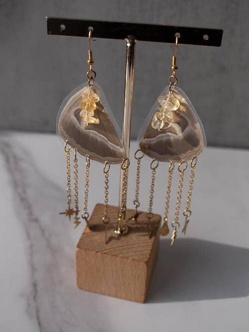 Dangle Earrings with Real Butterfly Wings for Sensitive Ears for wholesale by Shutterhaus