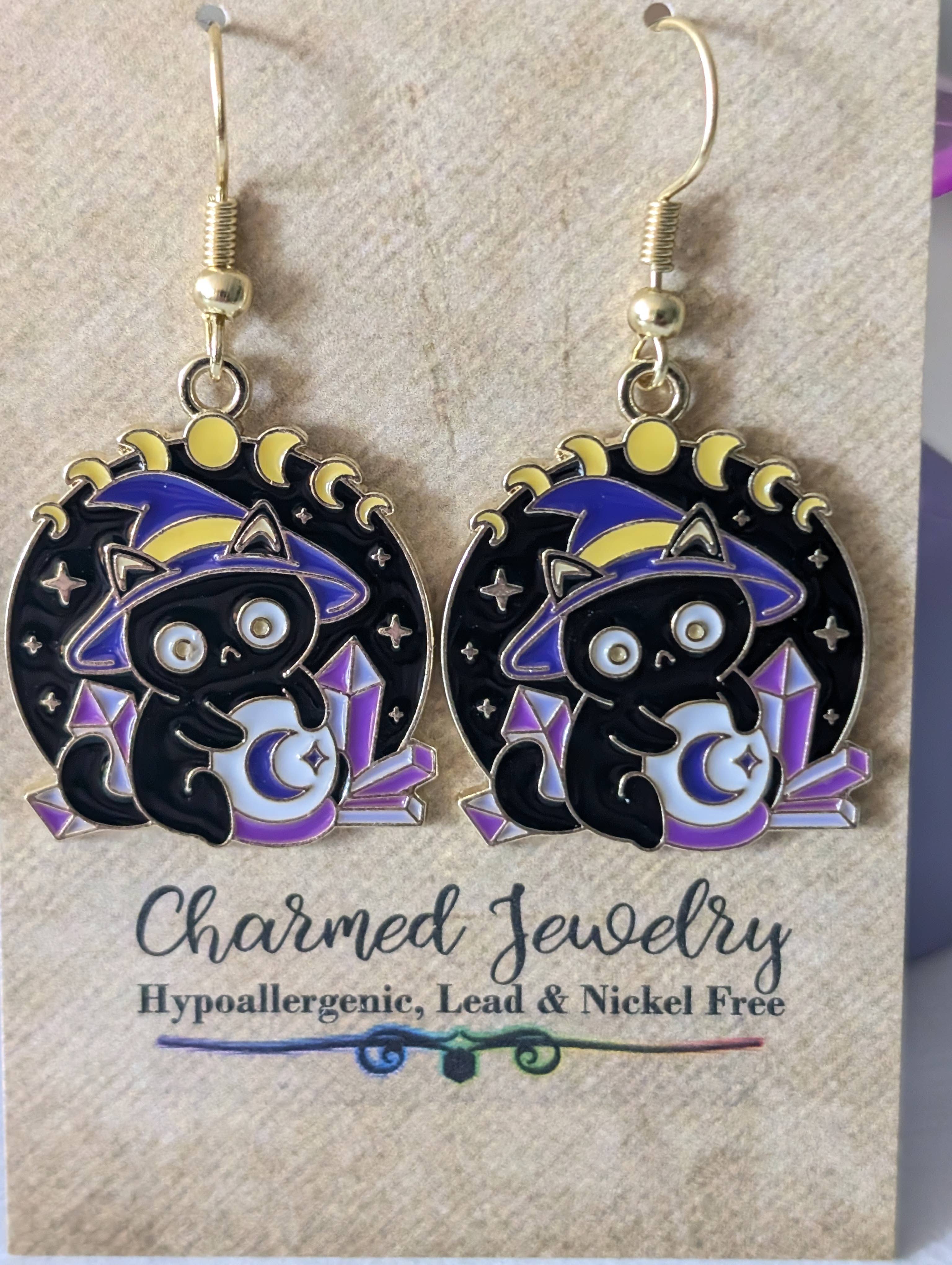 Con-Quest Crafts - Wholesale Individual Charm/Pendant - Witches, Black Cats, Magical and Spooky Accessories15