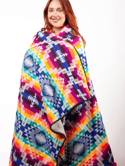 Los Andes Shop - Wholesale Poncho - Unisex - Blanket Poncho with zipper